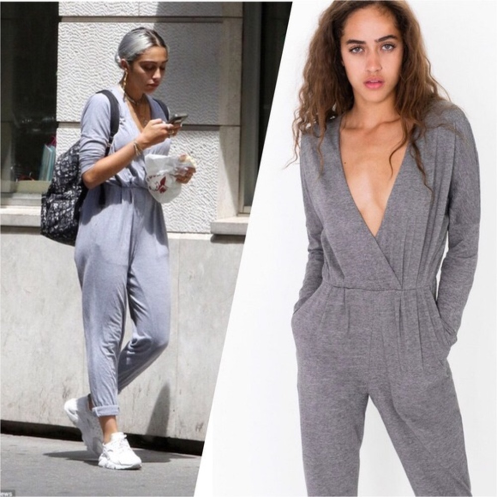 American Apparel tri-blend Madeline jumpsuit